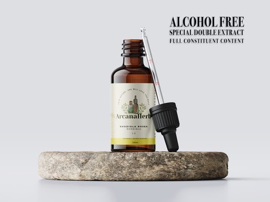 Alcohol Free Rhodiola Rosea Tincture 1:3. 50ml, 100ml.