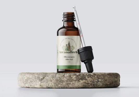 Alcohol Free Olive leaf tincture. Olea Europea. 50ml, 100ml. 1:3 unique glycerine extract