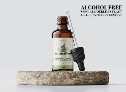 Herbal Parasite Cleanse Tincture 1:3 100ml . Walnut, Clove, Wormwood, Thyme, Neem. Clean Natural (chemical free natural farmed sourcing) Large and Alcohol free available