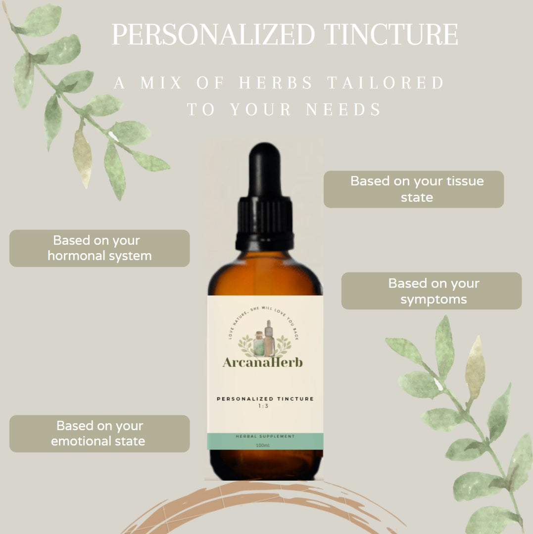 Personalized Tincture 1:3 420 ml. 1-2 month supply