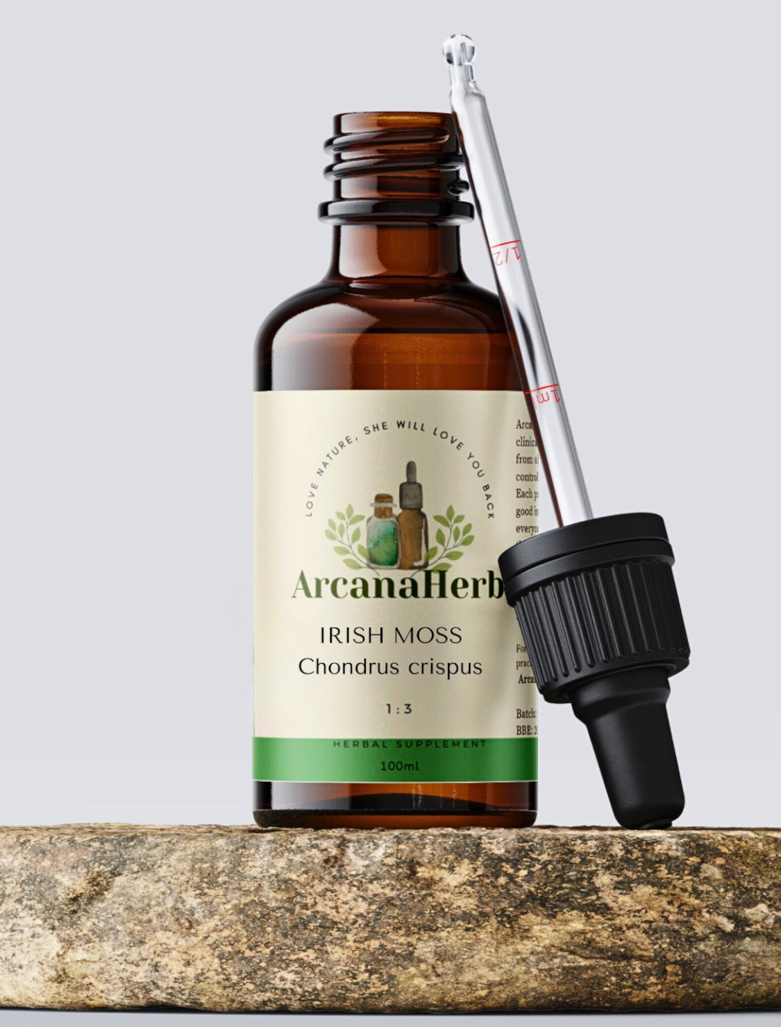 Irish moss tincture 1:3. 100ml . Chondrus crispus. Clean naturally farmed source