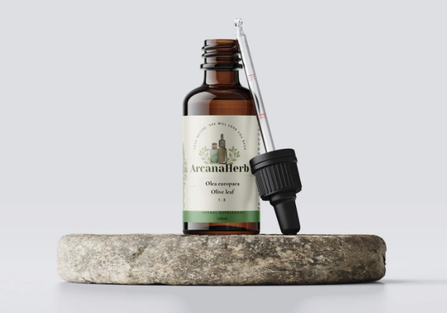 Alcohol Free Olive leaf tincture. Olea Europea. 50ml, 100ml. 1:3 unique glycerine extract