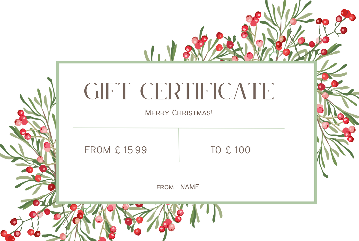 HERBAL GIFT CARD