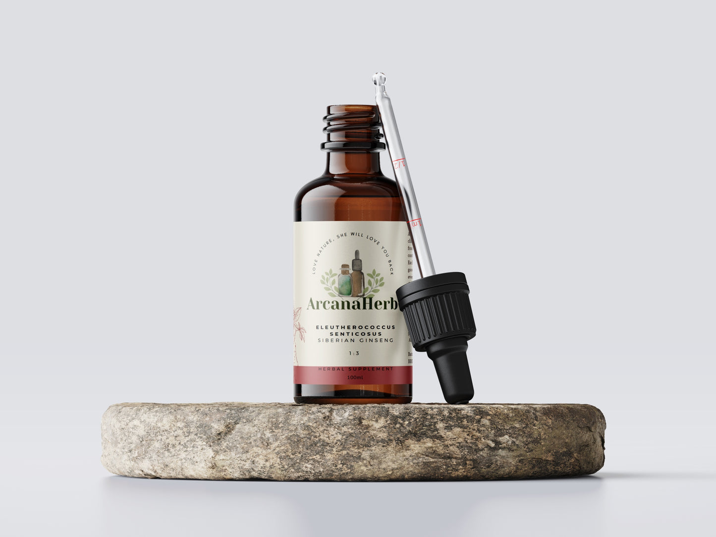 Siberian Ginseng tincture. Eleuthero. Eleutherococcus senticosus. 1:3 100ml