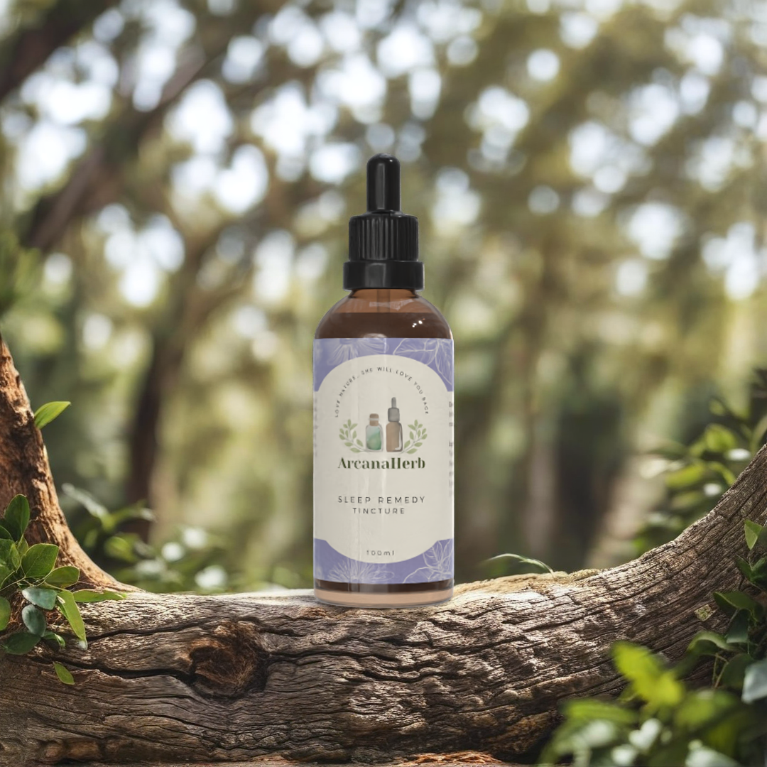 Sleep Remedy Tincture. 1:3 100ml.  Clean naturally farmed ingredients. Herbalist crafted. Hops, Valerian, Oat seed, Oat straw, Catnip